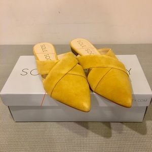 NWT SOLE SOCIETY GOLDEN HONEY MULES